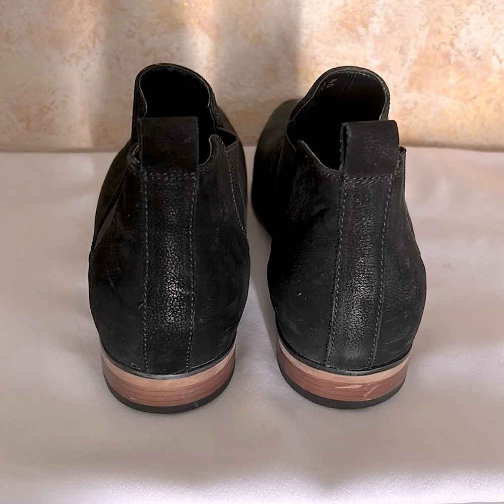 Kenneth Cole Mens Chelsea Black Boot Leather Festival Casual Distressed Size 10